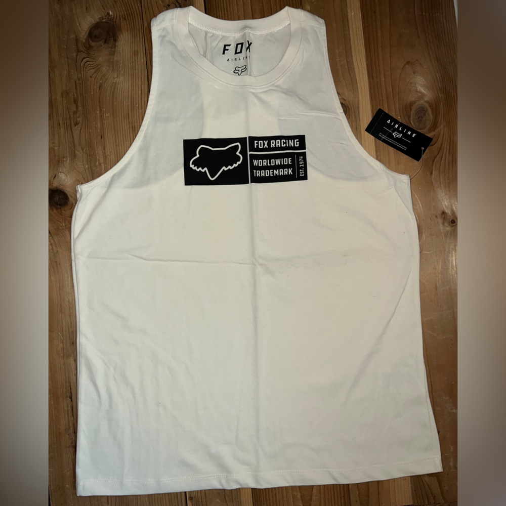 Fox Racing Women’s Tracker Tank Top NWT Bone Size Medium